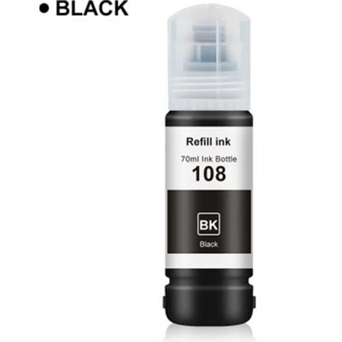 OKUR Epson 108 Mürekkep L8050, L18050 Black 70ml