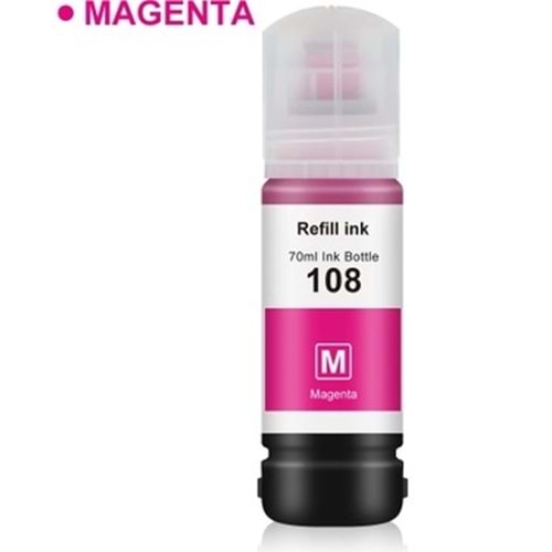 OKUR Epson 108 Mürekkep L8050, L18050 Magenta 70ml