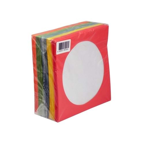 CD Zarfı 100 Lü Renkli