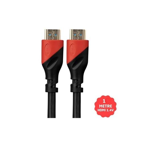 Hytech HDMI Kablo 1.4V 3D Altın Uçlu 1.5 Metre - HY-HDM1