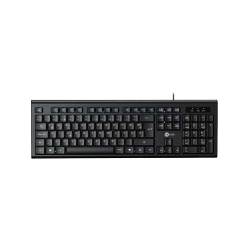 Lenovo Lecoo KB101 USB Kablolu Klavye F Siyah