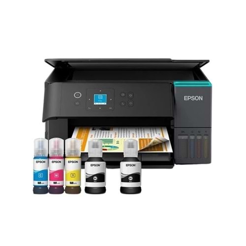 Epson L4360 Renkli Mürekkep Tanklı Yazıcı, Tarayıcı, Fotokopi, Wi-Fi, Dubleks, Siyah (Muadil Mürekkepli)