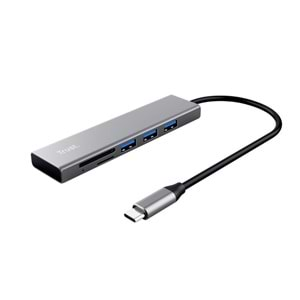 Trust Halyx Fast 3.2 Usb-C Hub & Kart Okuyucu