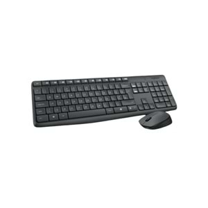 Logitech MK235 Kablosuz Klavye-Mouse Set Gri