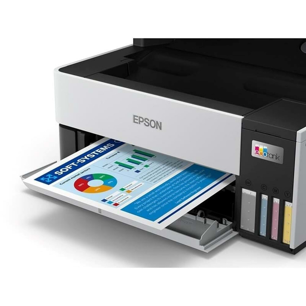 Epson L6460 Renkli Mürekkep Tanklı Yazıcı, Tarayıcı, Fotokopi, Wi-Fi, ADF, Dubleks, Beyaz