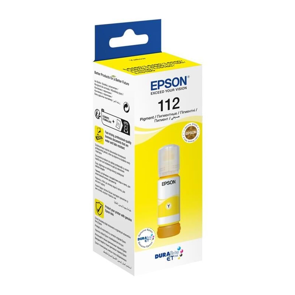 Epson Mürekkep Orj. T112 Yellow 70ml