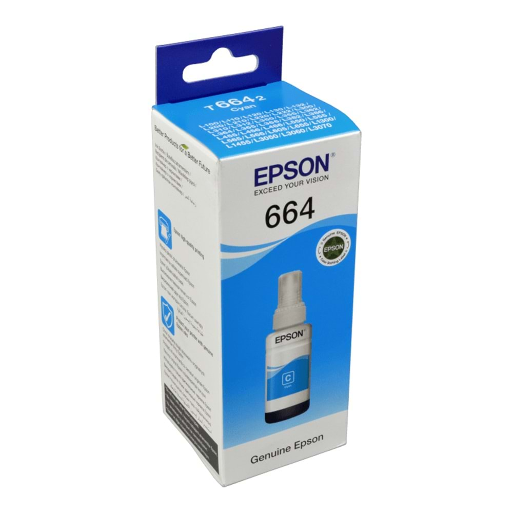 Epson Mürekkep Orj. T664 Cyan 70ml