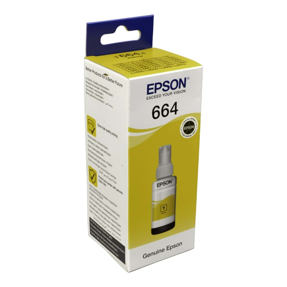 Epson Mürekkep Orj. T664 Yellow 70ml