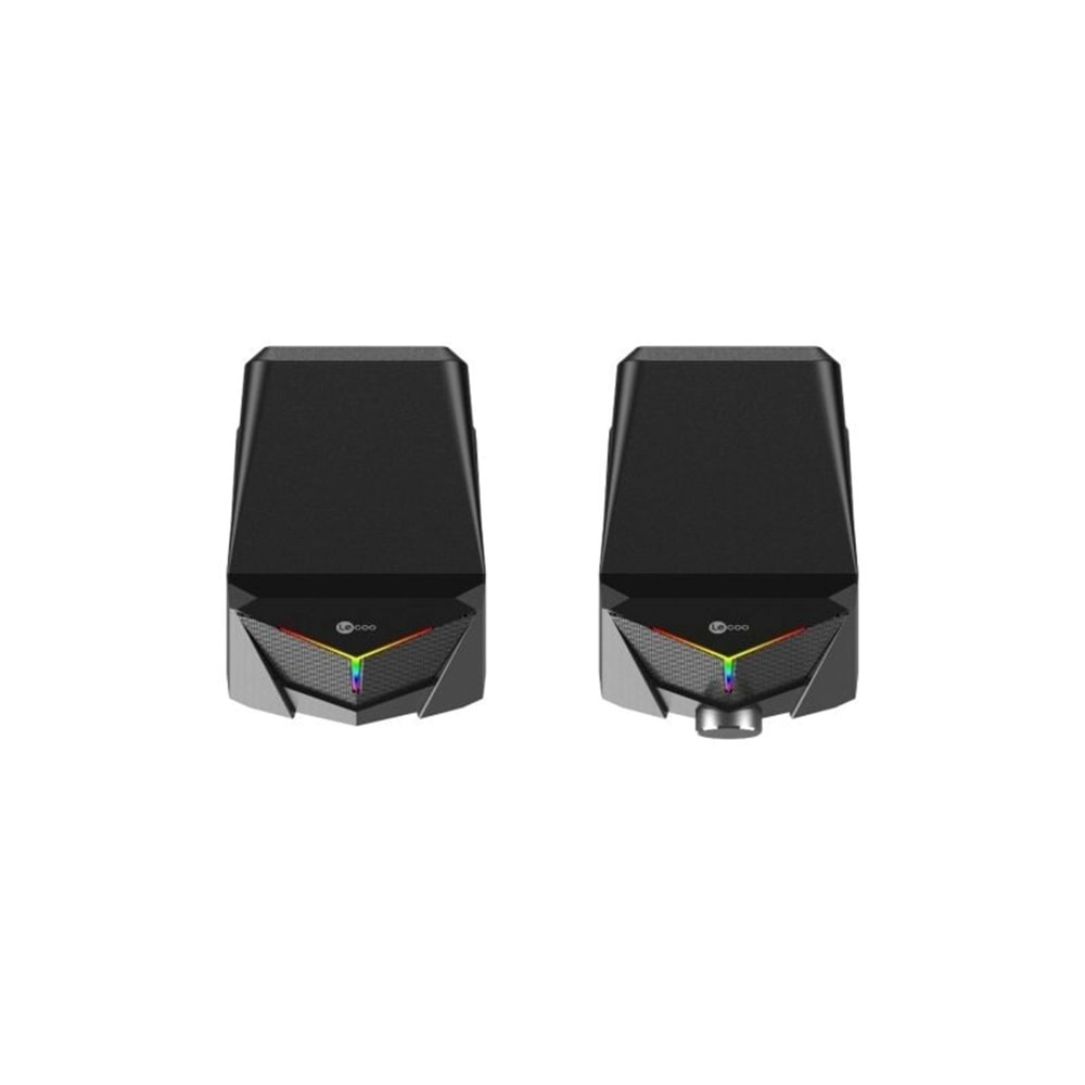 Lenovo Lecoo DS104 Hoparlör 1+1 USB RGB Siyah