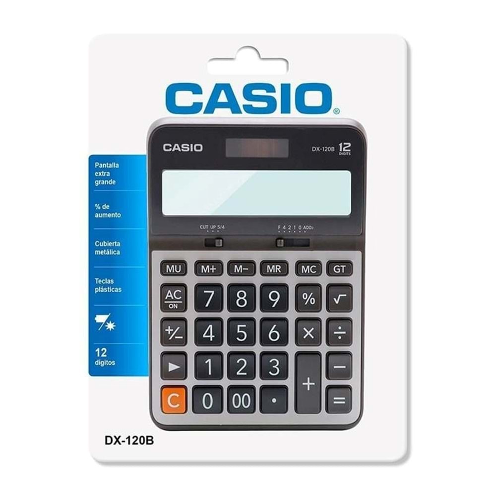 Casio DX-120B Masaüstü Hesap Makinesi 12 Hane