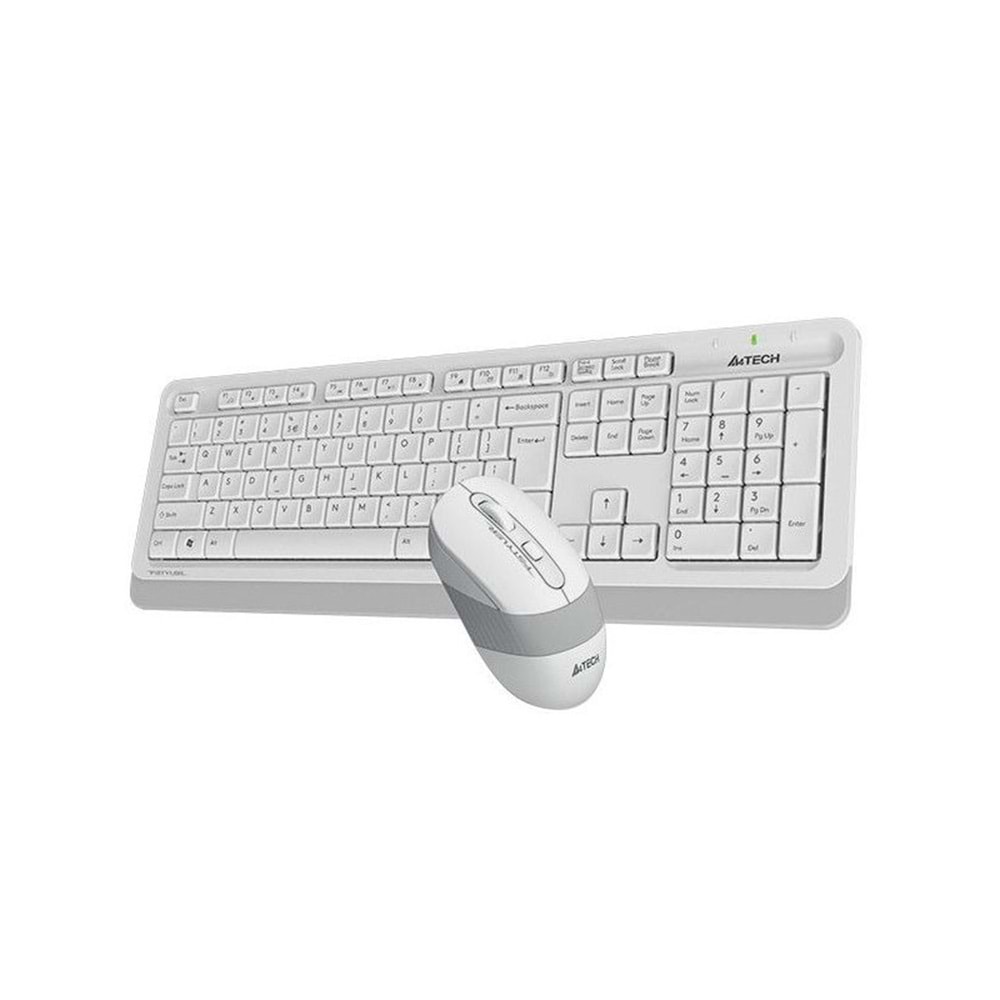A4 Tech FG1010 Kablosuz Klavye Mouse Seti, Beyaz