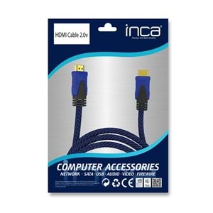 Inca HDMI Kablo 2.0V 4K Altın Uçlu 1.8 Metre