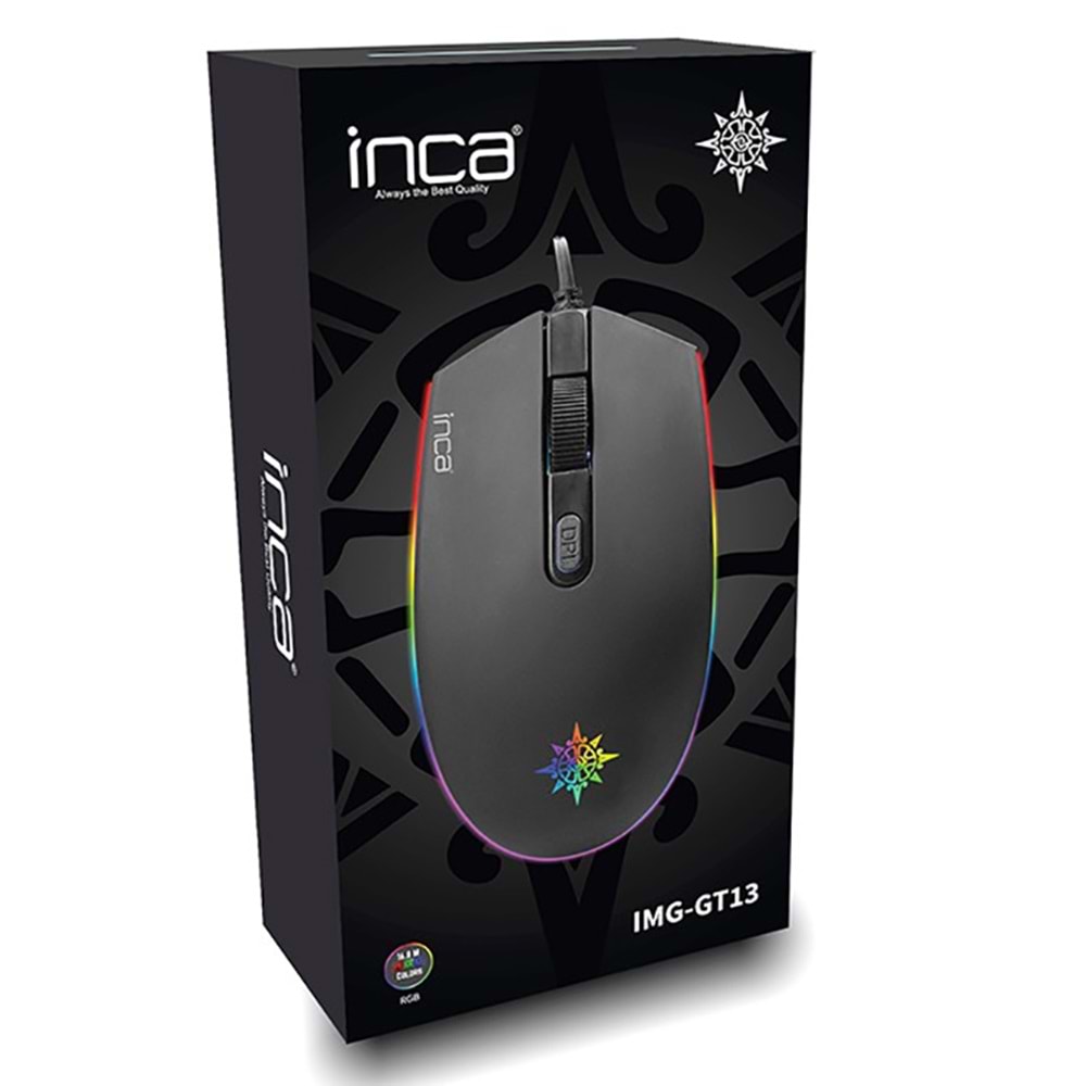 Inca IMG-GT13 Kablolu USB Gaming Mouse RGB