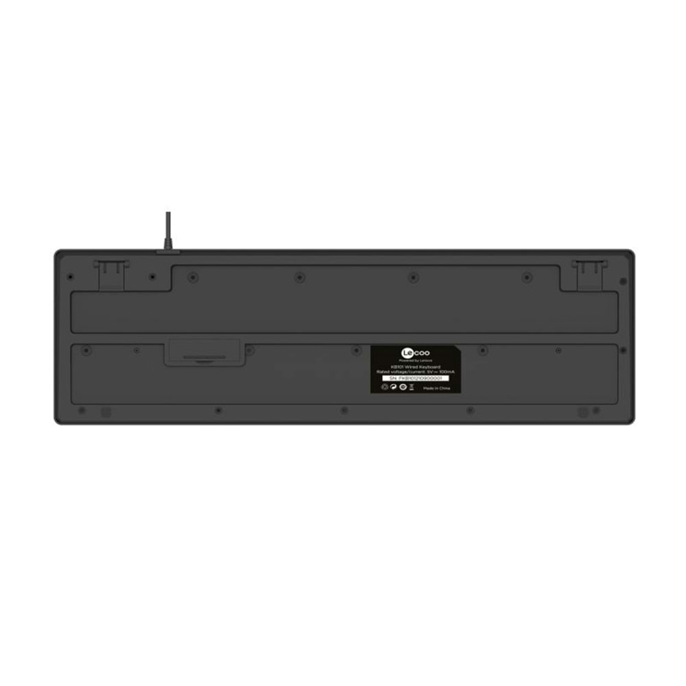Lenovo Lecoo KB101 USB Kablolu Klavye Q Siyah