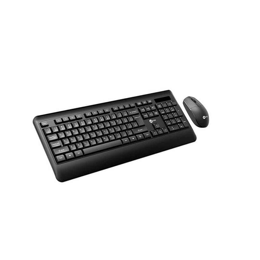 Lenovo Lecoo KW202 Kablosuz Klavye & Mouse Set Q Siyah