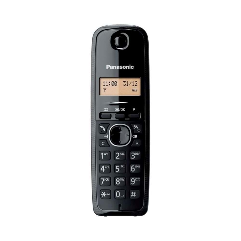 Panasonic KX-TG611 Dect Telefon, Telsiz, Siyah, 50 Rehber