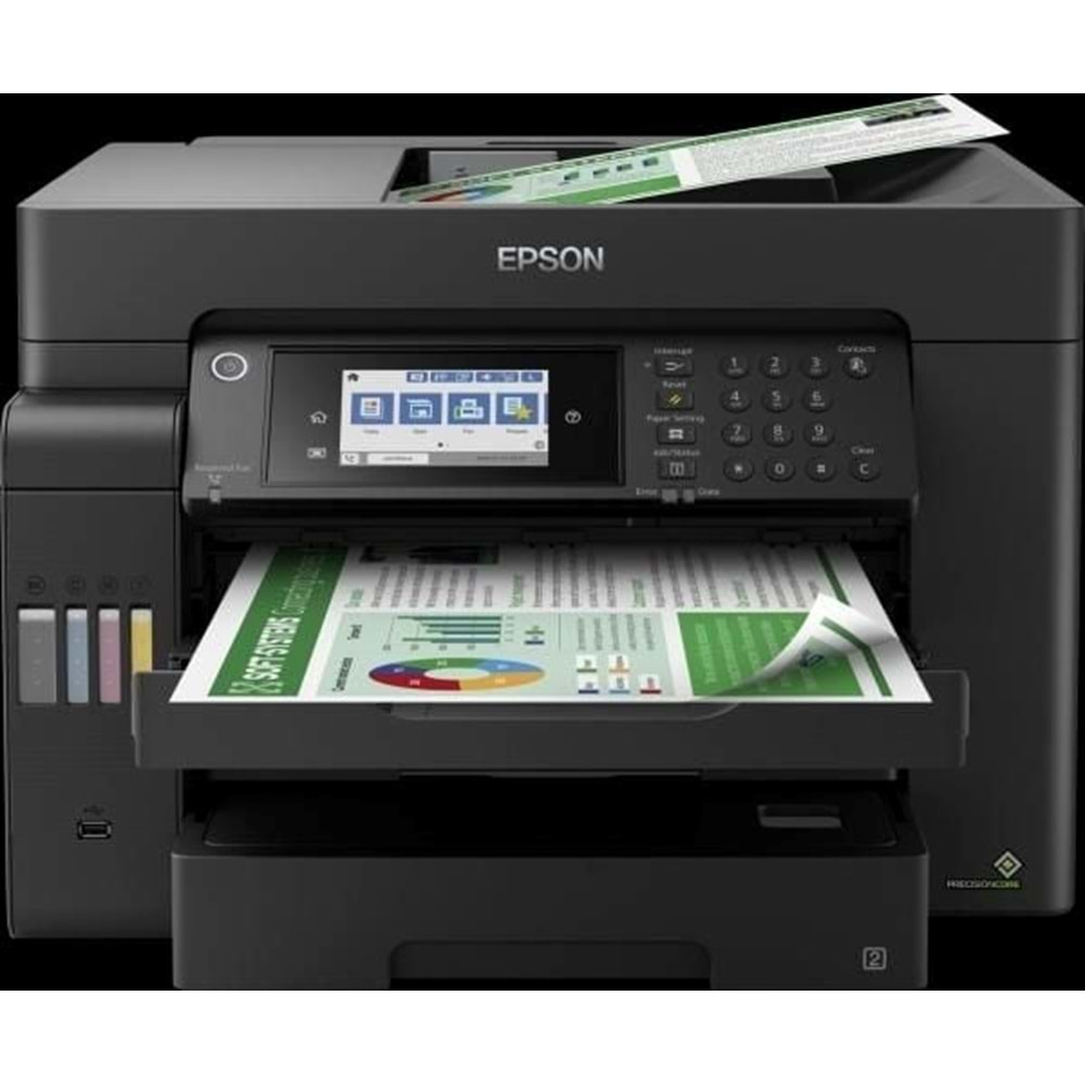 Epson L15150 A3+ Renkli Mürekkep Tanklı Yazıcı, A3 Tarayıcı, Fotokopi, Fax, Wi-Fi, LAN, ADF, Dubleks, Siyah