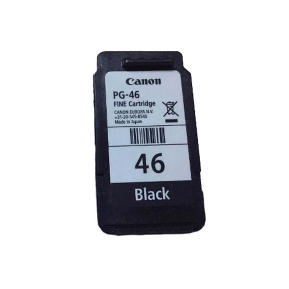 Canon PG-46 Mürekkep Kartuş Orj. - Siyah (15ml)