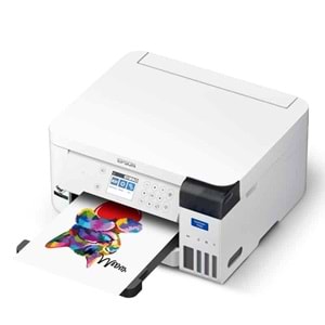 Epson Surecolor SC-F100 Renkli Mürekkep Tanklı Süblimasyon Yazıcı, Wi-Fi, LAN, Beyaz