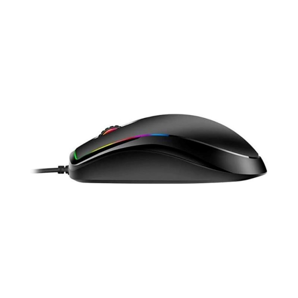 Everest SM-M7 3D Optik Led Mouse, USB Kablolu. Siyah