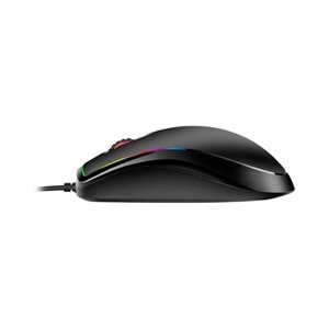 Everest SM-M7 3D Optik Led Mouse, USB Kablolu. Siyah