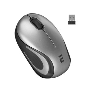 Everest SMW-555 Mini Kablosuz Mouse, Usb, Gümüş, 2.4Ghz