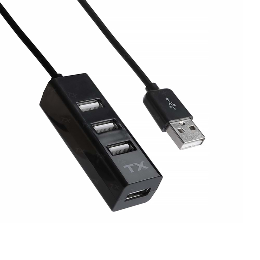 TX 4Port Usb Hub Siyah 2.0 480Mbps