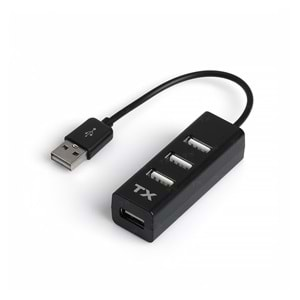 TX 4Port Usb Hub Siyah 2.0 480Mbps