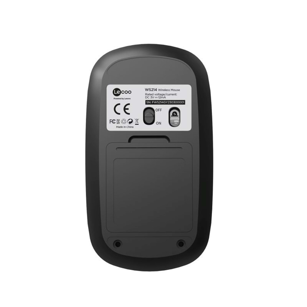 Lenovo Lecoo WS214 Kablosuz Mouse Gri